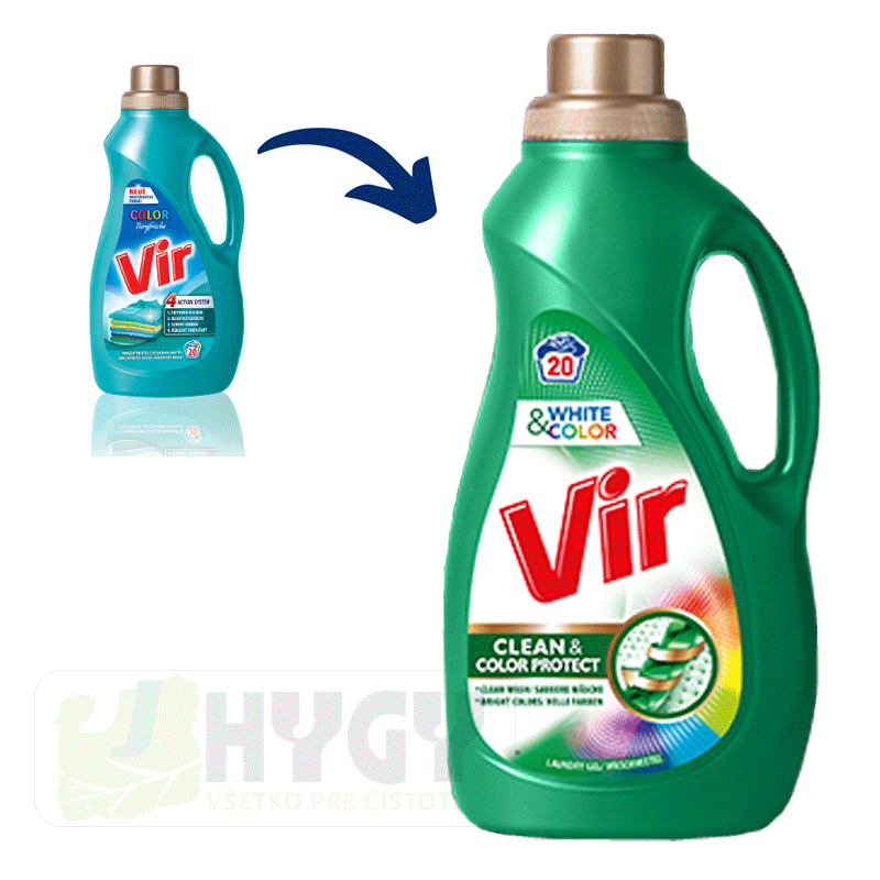 VIR Prací Gel WHITE & COLOR 2l/40PD