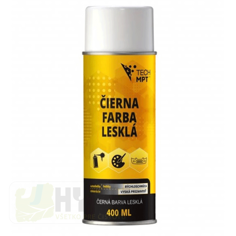 Čierna farba lesklá 400 ml