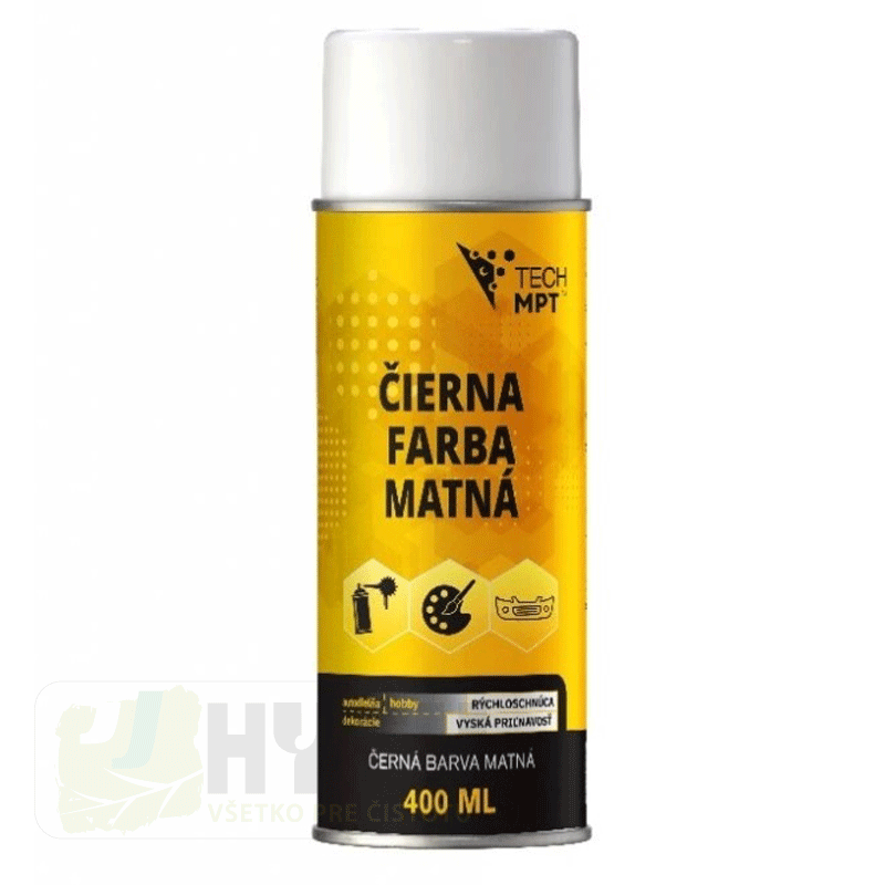 Čierna farba matná 400 ml