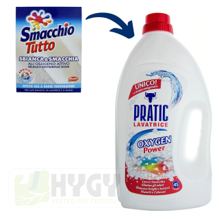 PRATIC Lavatrice 2v1 OXYGEN Power prací gél (ekv. SMACCHIO TUTTO) 2500 ml